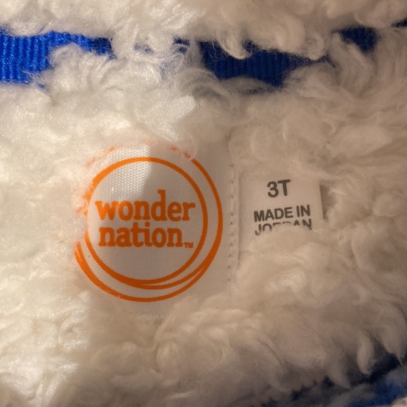 Wonder Nation Sherpa pullover little girl 3 - Picture 4 of 15